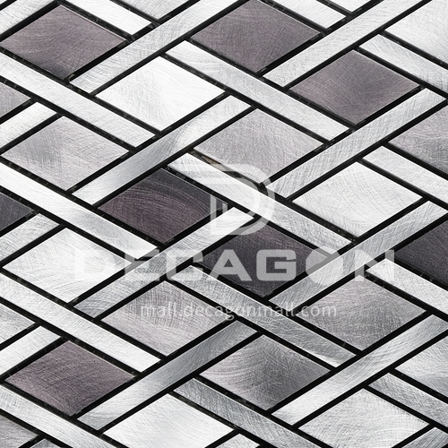 Aluminum Diamond Shape Metal Mosaic